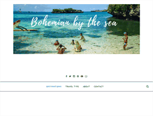 Tablet Screenshot of bohemianbythesea.com